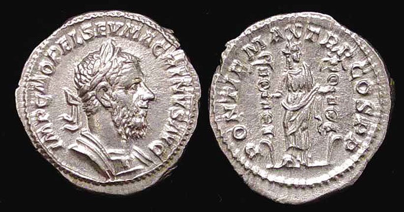 Details about   Rare Genuine ancient Roman coin Septimius Severus BILLON denarius SALUS SNAKE
